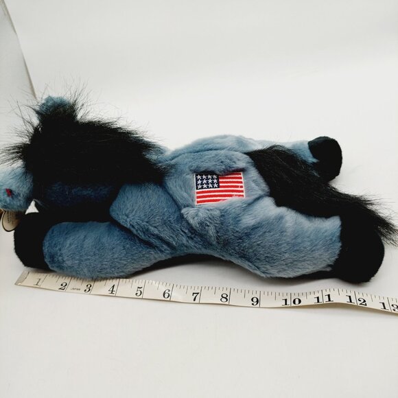 TY Lefty the Donkey Beanie Buddy 12" Plush Stuffed Animal 2000 - Picture 3 of 9